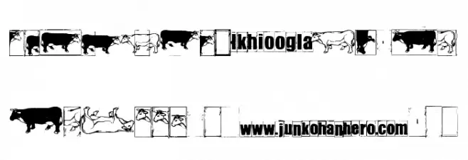 IKHIOOGLAcow Font UPPERCASE