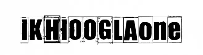 IKHIOOGLAone  Frei Schriftart Herunterladen