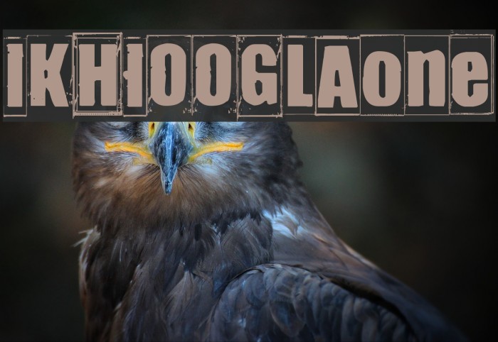 IKHIOOGLAone Font examples