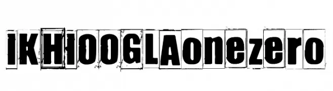 IKHIOOGLAonezero  Frei Schriftart Herunterladen