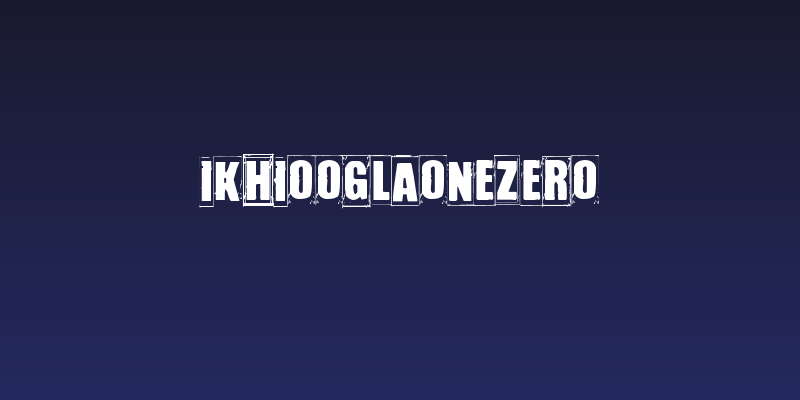 IKHIOOGLAonezero Social Header