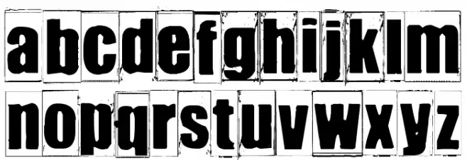 IKHIOOGLAonezero 字体 小写