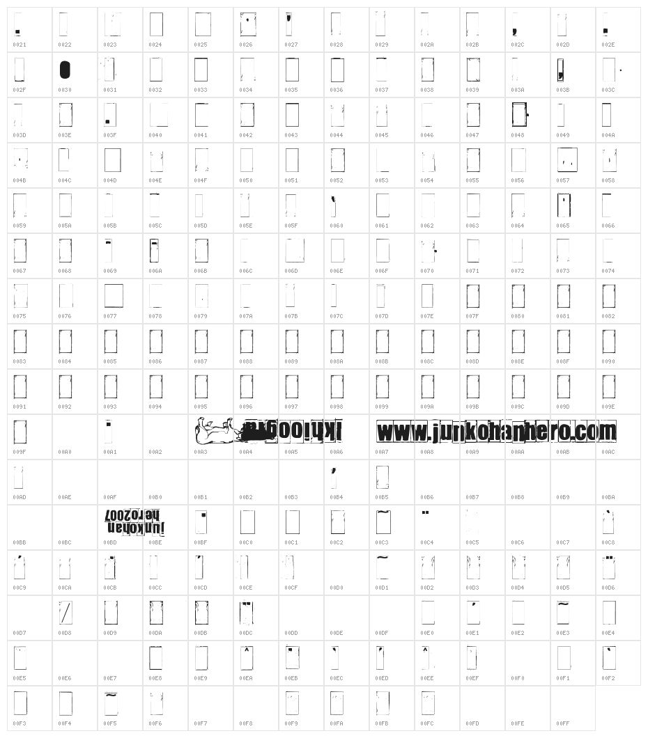 IKHIOOGLAwithout Character Map