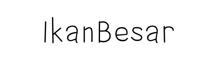 Ikan Besar  Free Fonts Download