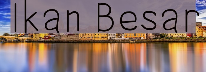 Ikan Besar Font examples