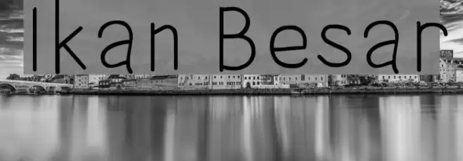 Ikan Besar Font examples