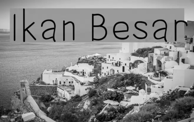 Ikan Besar Font examples