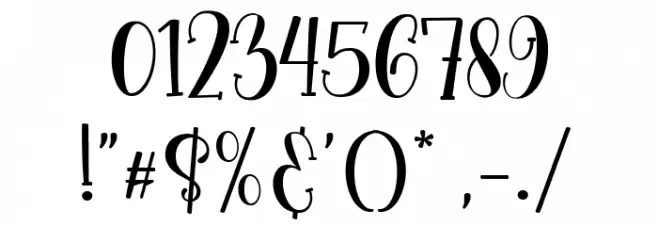 Ikan Salmon Regular Font OTHER CHARS