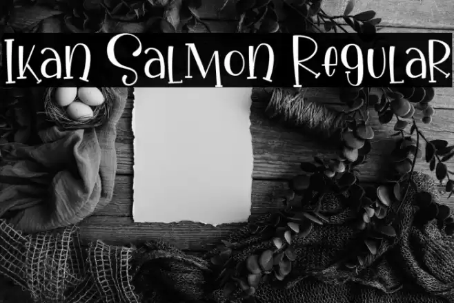 Ikan Salmon Regular Font examples