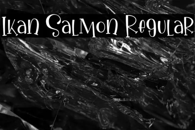 Ikan Salmon Regular Font examples