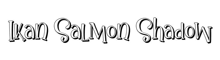 Ikan Salmon Shadow  フリーフォントのダウンロード
