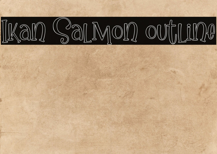 Ikan Salmon outline Example 3