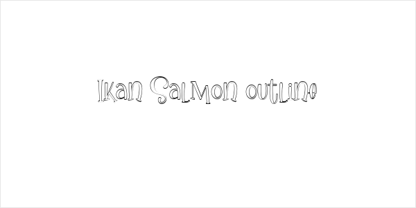 Ikan Salmon outline Logo