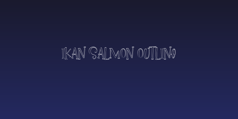 Ikan Salmon outline Social Header