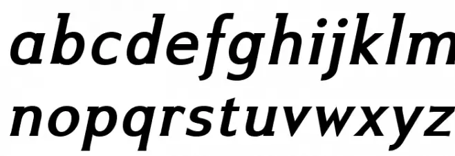 IkariusADFNo2Std-BoldItalic Schriftart Kleinbuchstaben