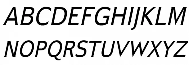 IkariusADFNo2Std-Italic Fuentes MAYÚSCULAS