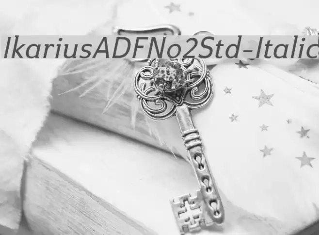 IkariusADFNo2Std-Italic Font examples