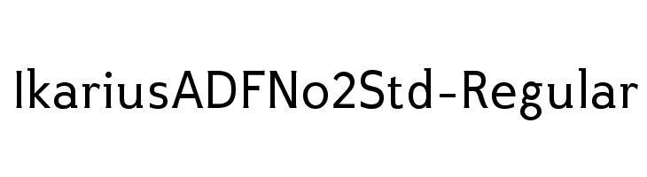 IkariusADFNo2Std-Regular  Frei Schriftart Herunterladen