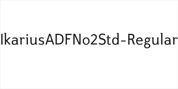 IkariusADFNo2Std-Regular Logo