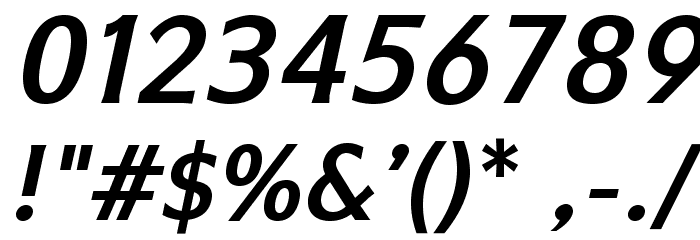 IkariusADFStd-BoldItalic Font OTHER CHARS
