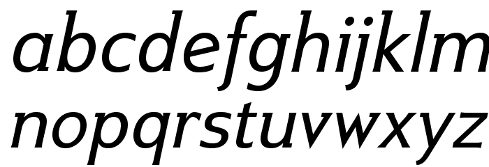 IkariusADFStd-Italic Font LOWERCASE