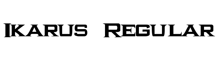 Ikarus  Regular  Free Fonts Download
