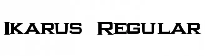 Ikarus  Regular  Descarca Fonturi Gratis