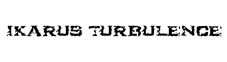 Ikarus Turbulence Шрифта