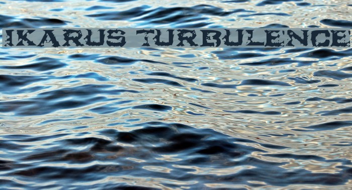Ikarus Turbulence Font examples