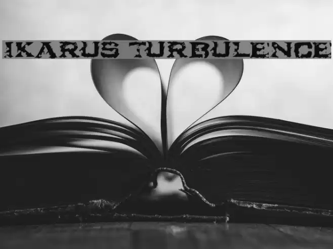 Ikarus Turbulence Шрифта examples