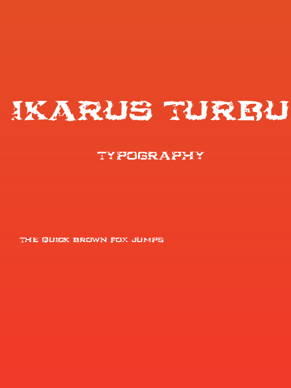Ikarus Turbulence Poster