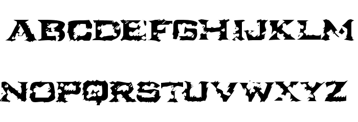 Ikarus Turbulence Font LOWERCASE