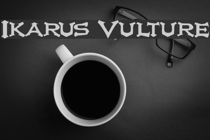 Ikarus Vulture Font examples