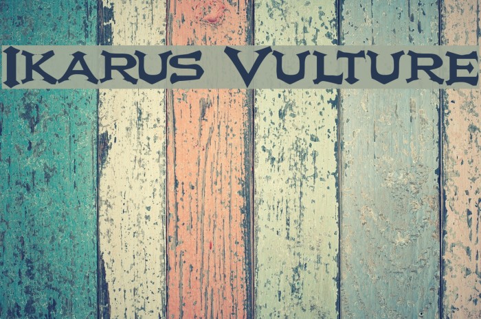 Ikarus Vulture Font examples