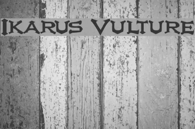 Ikarus Vulture Font examples