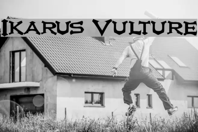 Ikarus Vulture Font examples