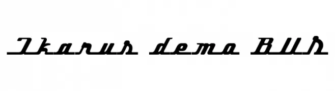 Ikarus demo BUS  Fuentes Gratis Descargar