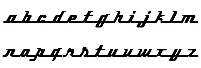 Ikarus demo BUS Font LOWERCASE