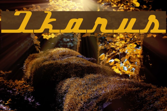 Ikarus Font examples
