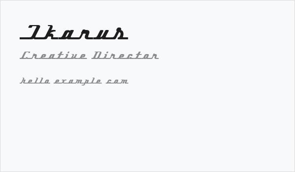 Ikarus Business Card