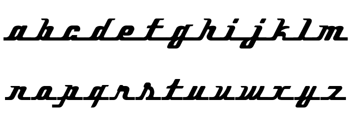 Ikarus Font LOWERCASE
