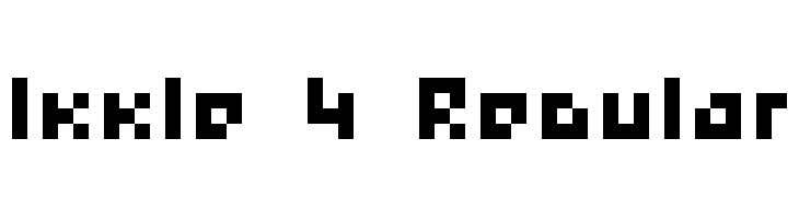 Ikkle 4 Regular  Free Fonts Download