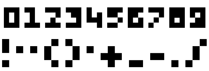 Ikkle 4 Regular Font OTHER CHARS