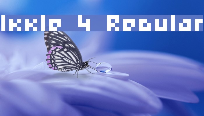 Ikkle 4 Regular Font examples
