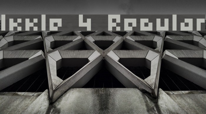 Ikkle 4 Regular Font examples