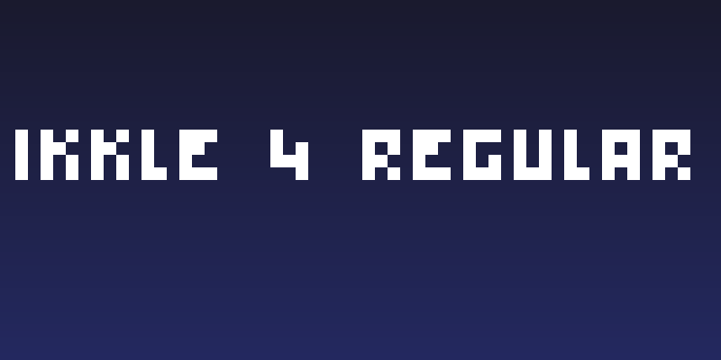 Ikkle 4 Regular Social Header