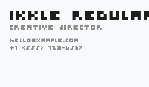 Ikkle Regular Business Card
