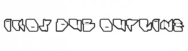 Ikos Dub Outline  Fuentes Gratis Descargar