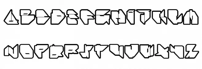 Ikos Dub Outline Fuentes MINÚSCULAS