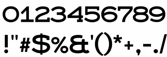 IkraSlab Font OTHER CHARS